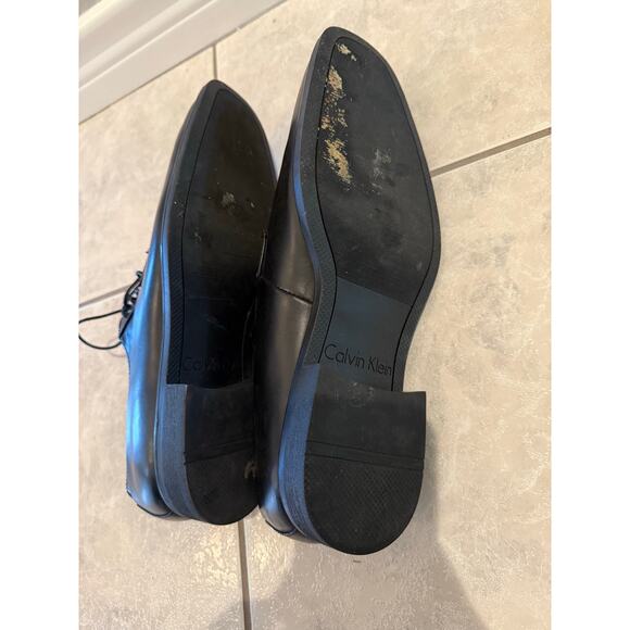 Calvin Klein Men's Edison Black Leather Lace Up Oxford Dress Shoes Size 11.5M - Picture 7 of 7